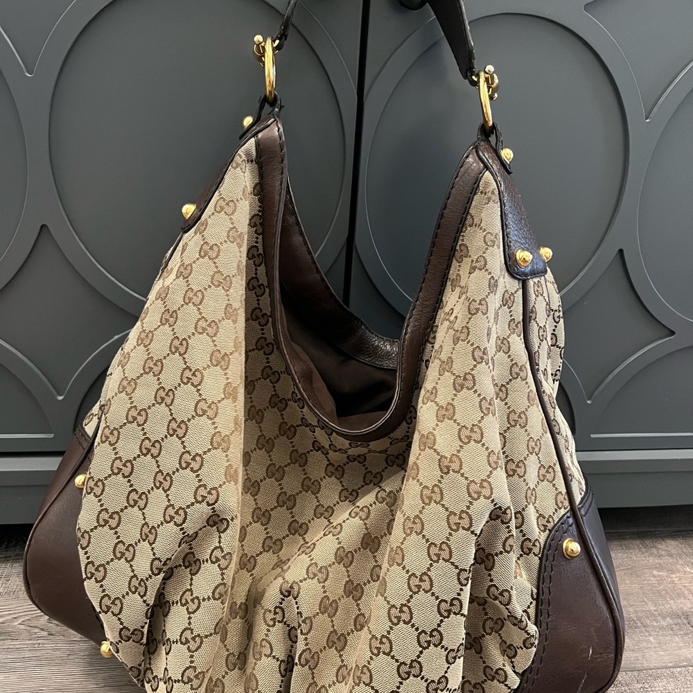 Gucci Large GG Jockey Hobo